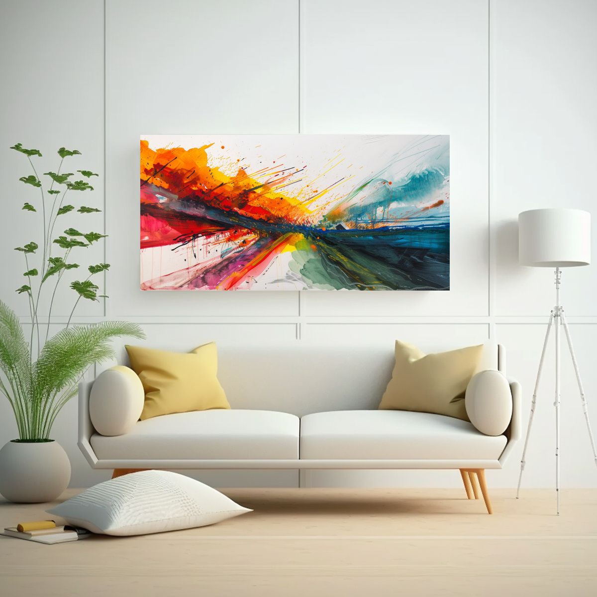 GENERICO - Cuadros Decorativos Intensos De Paisajes De Expres 160x80cm