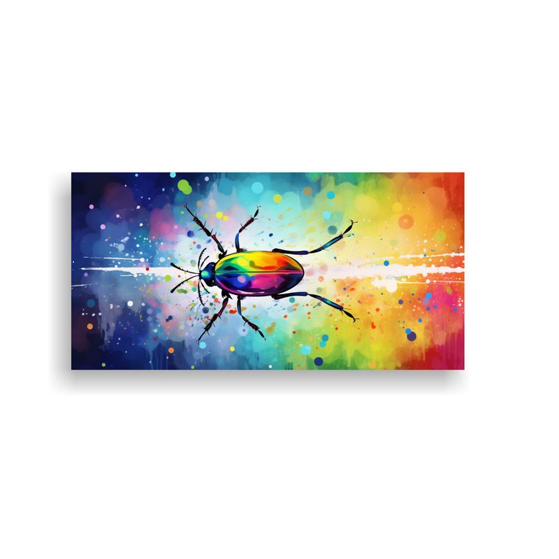 GENERICO - Cuadro De Abstracción Inspirado En Fireflies En C 160x80cm
