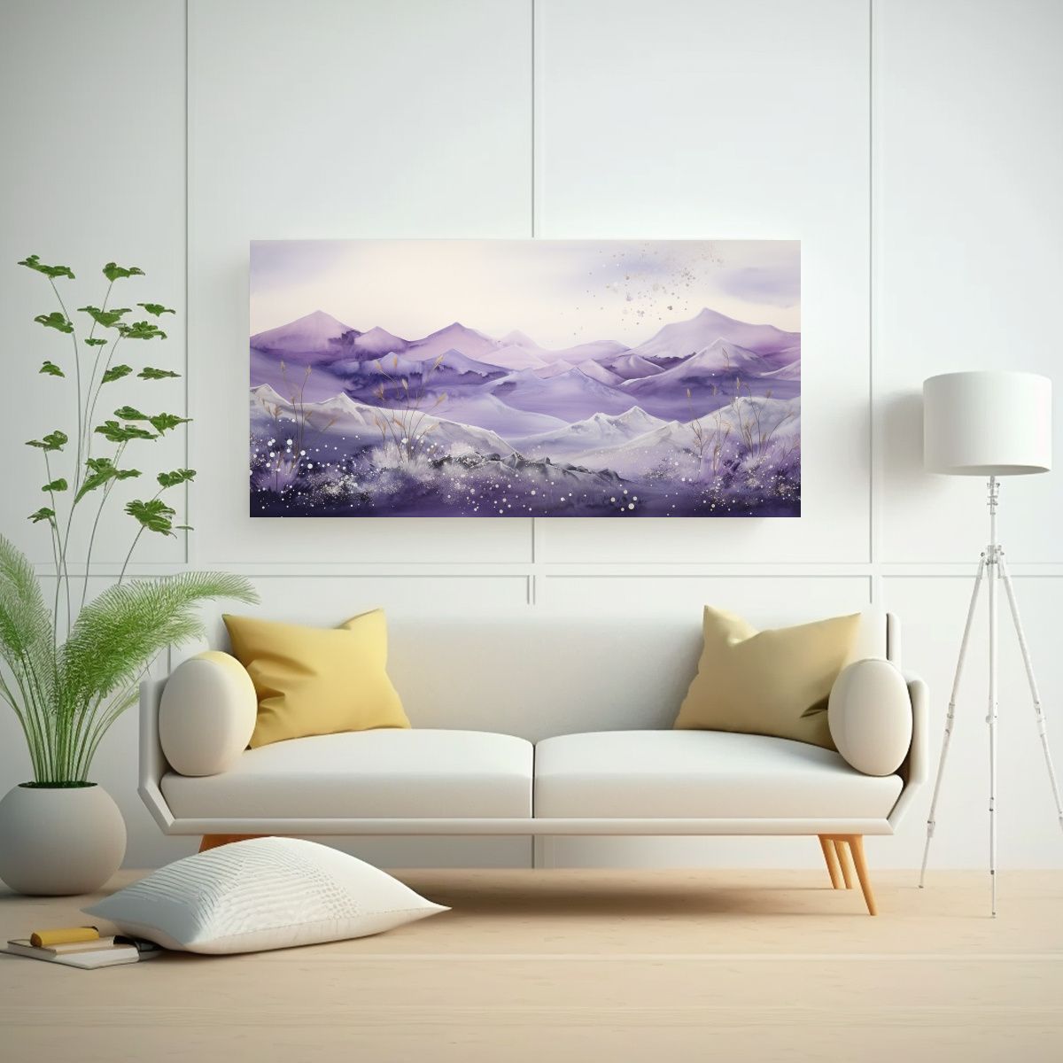 GENERICO - Paisaje Montañoso Moderno Con Estilo Elegante En  160x80cm