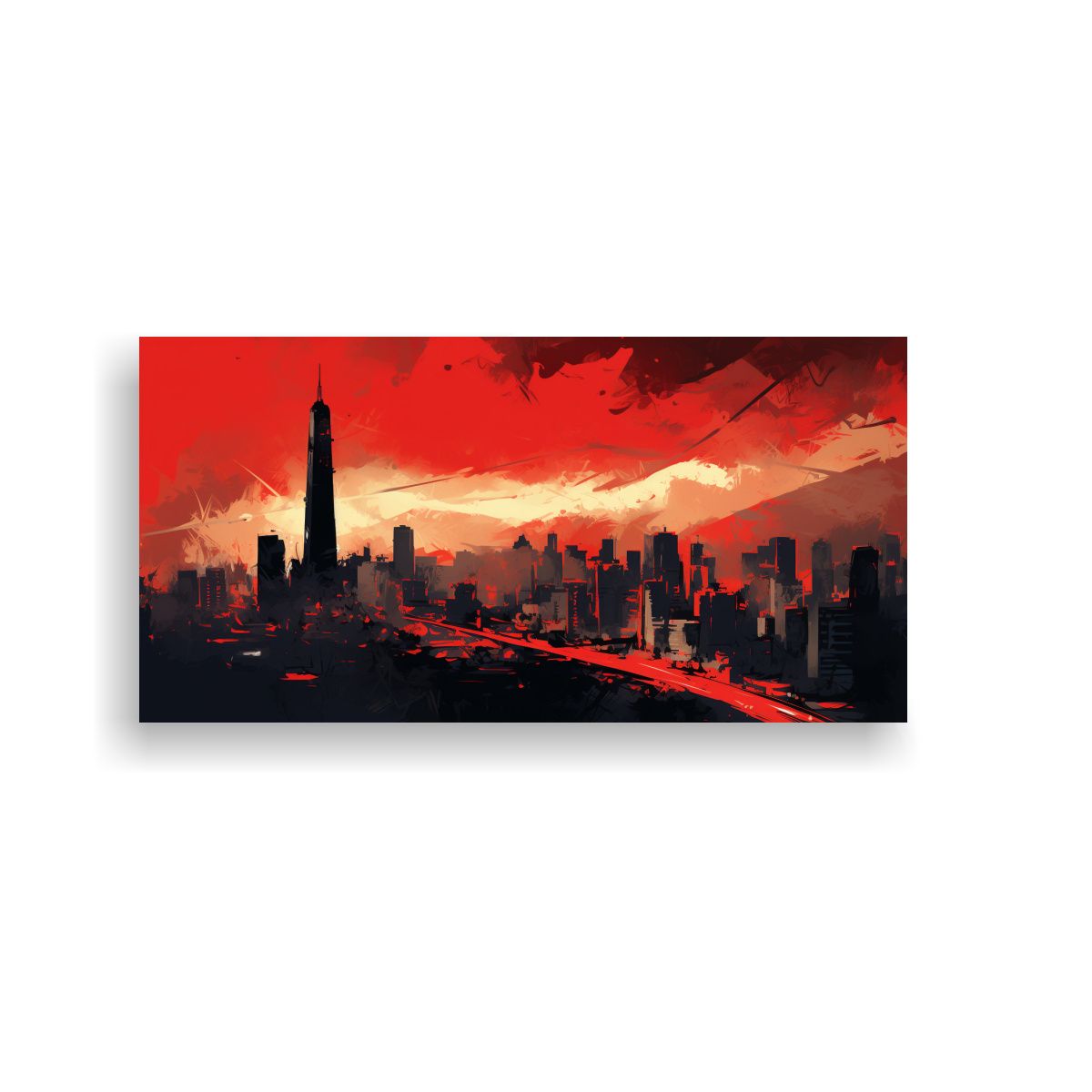 GENERICO - Pinturas Decorativas De Líneas Finas En Rojo Neon 160x80cm