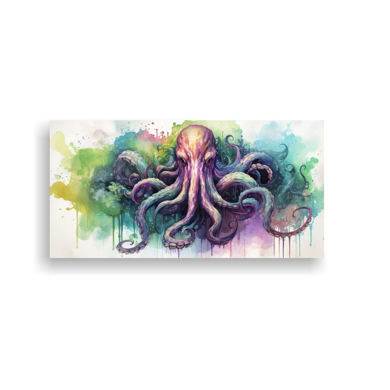 GENERICO - Pinturas Acuarelas Estilo Cthulhu Colorido Arte Cr 160x80cm