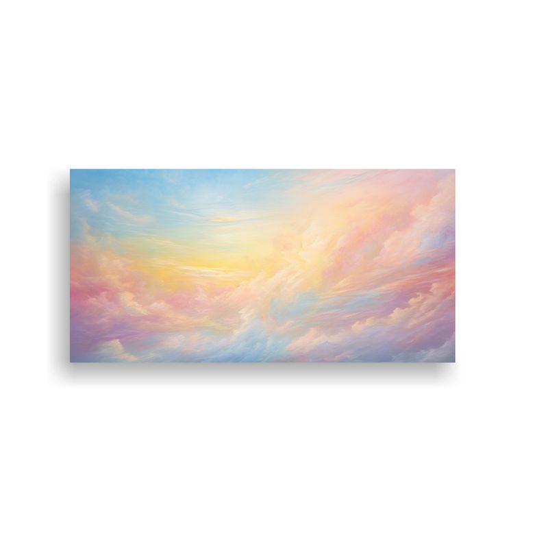 GENERICO - Pintura Abstracta De Un Cielo Matutino Con Arcoír 160x80cm