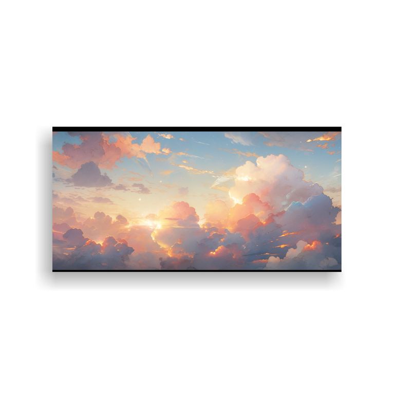 GENERICO - Pinturas Abstractas De Cielos Al Amanecer Y Atarde 160x80cm