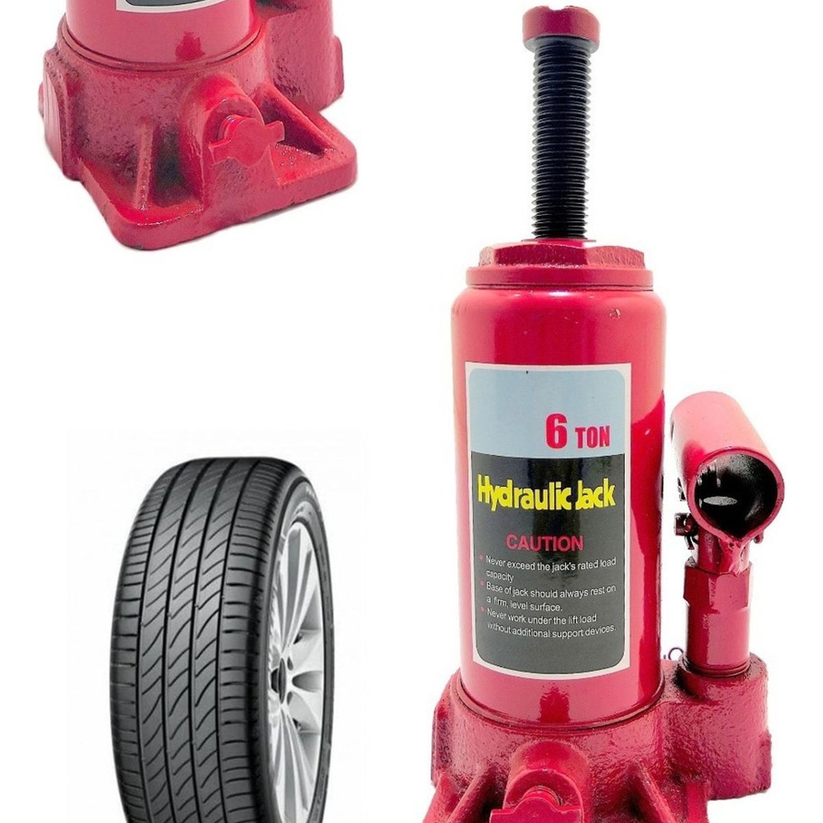 U BUY - Gata Hidráulica 6 Toneladas Levanta Auto Gato De Botella