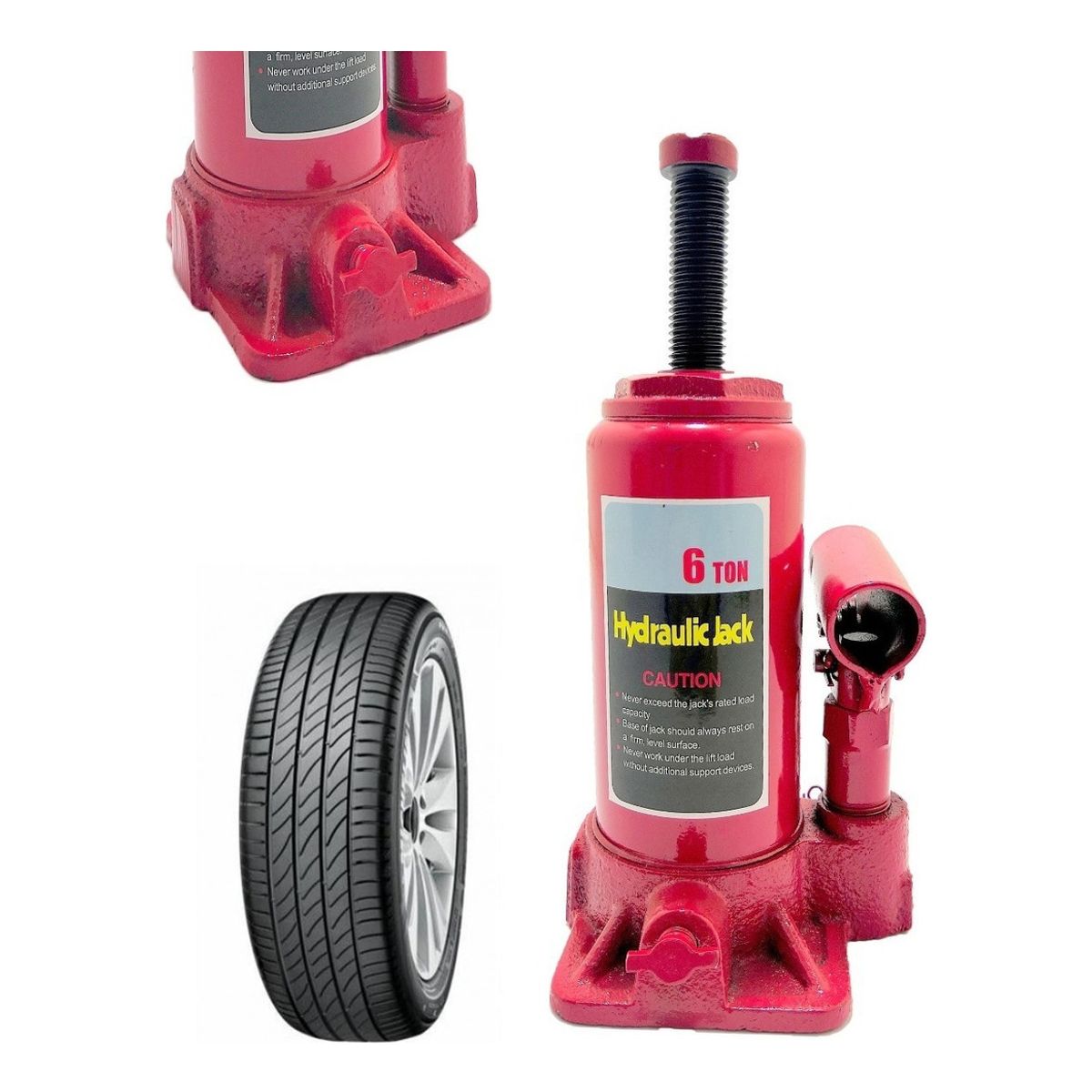 U BUY - Gata Hidráulica 6 Toneladas Levanta Auto Gato De Botella