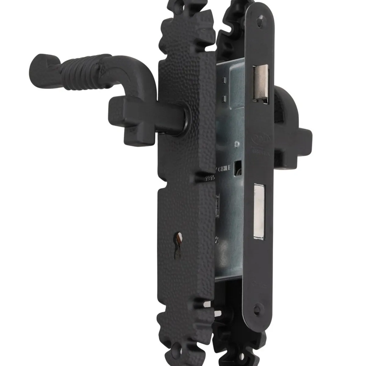 POLI - Cerradura Embutida Poli Rústica B40 Dormitorio