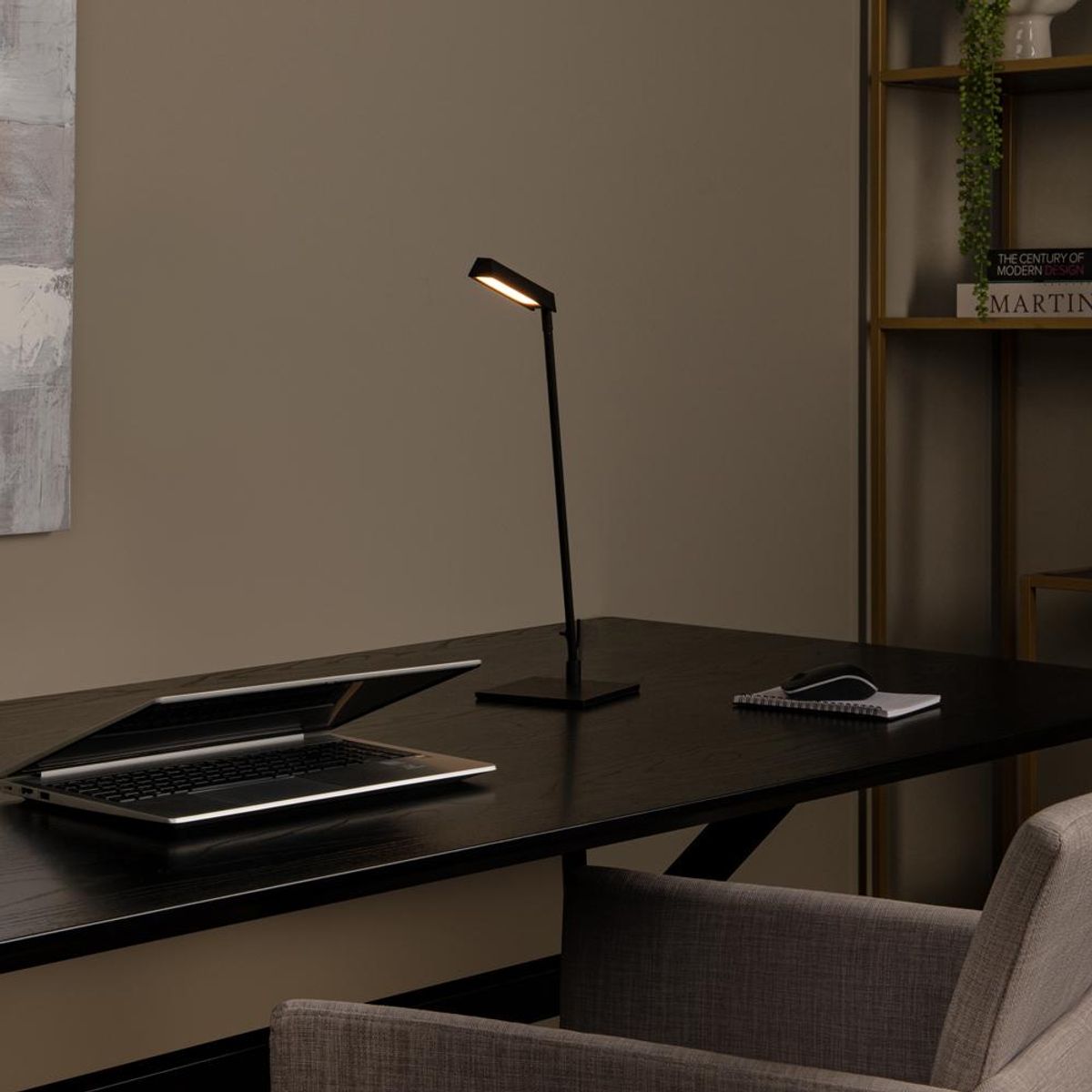 BOSCO - LAMPARA DE MESA LAVALE NEGRO LED 3W-2700K