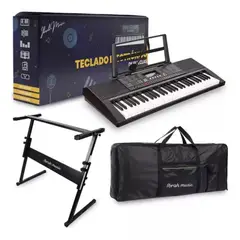 U BUY - Teclado Musical 61 Teclas Piano + Funda + Atril