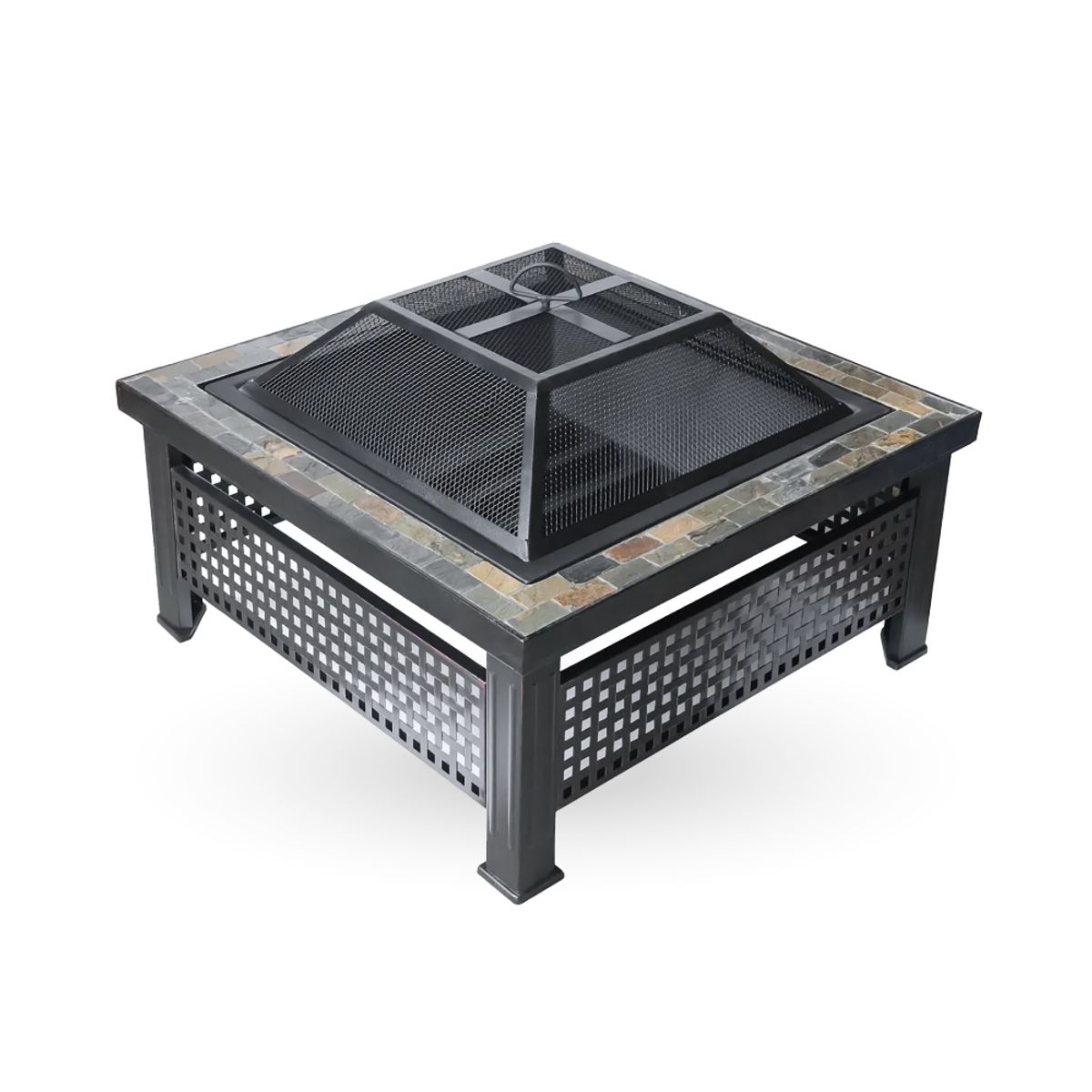 HOME & DESING - Brasero Fogón con cubierta cuadrada