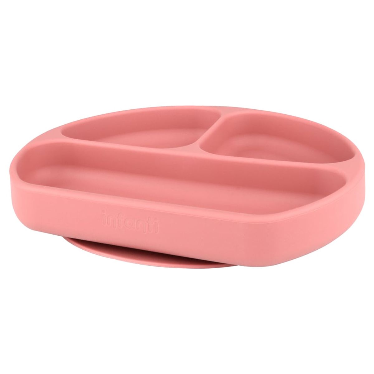 INFANTI - Plato Con Divisiones Rojo Infanti