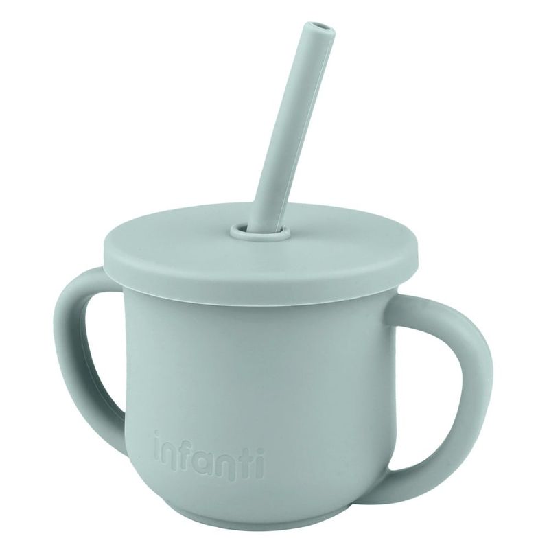 INFANTI - Vaso 2 en 1 Con Asas Azul Infanti