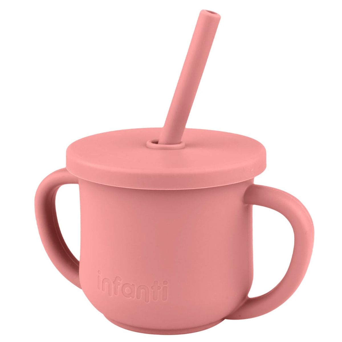 INFANTI - Vaso 2 en 1 Con Asas Rojo Infanti