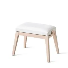 KM - Sillín para piano K&M en madera cojín blanco 13941-200-24