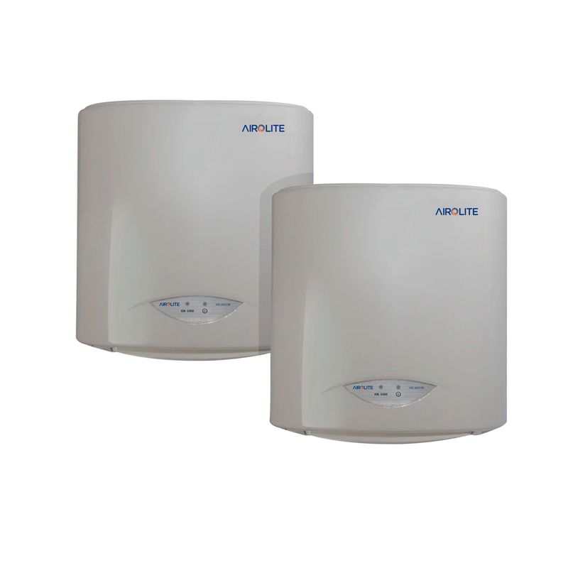 AIROLITE - Pack X2  Secador De Mano Blanco Hd-2001w Airolite