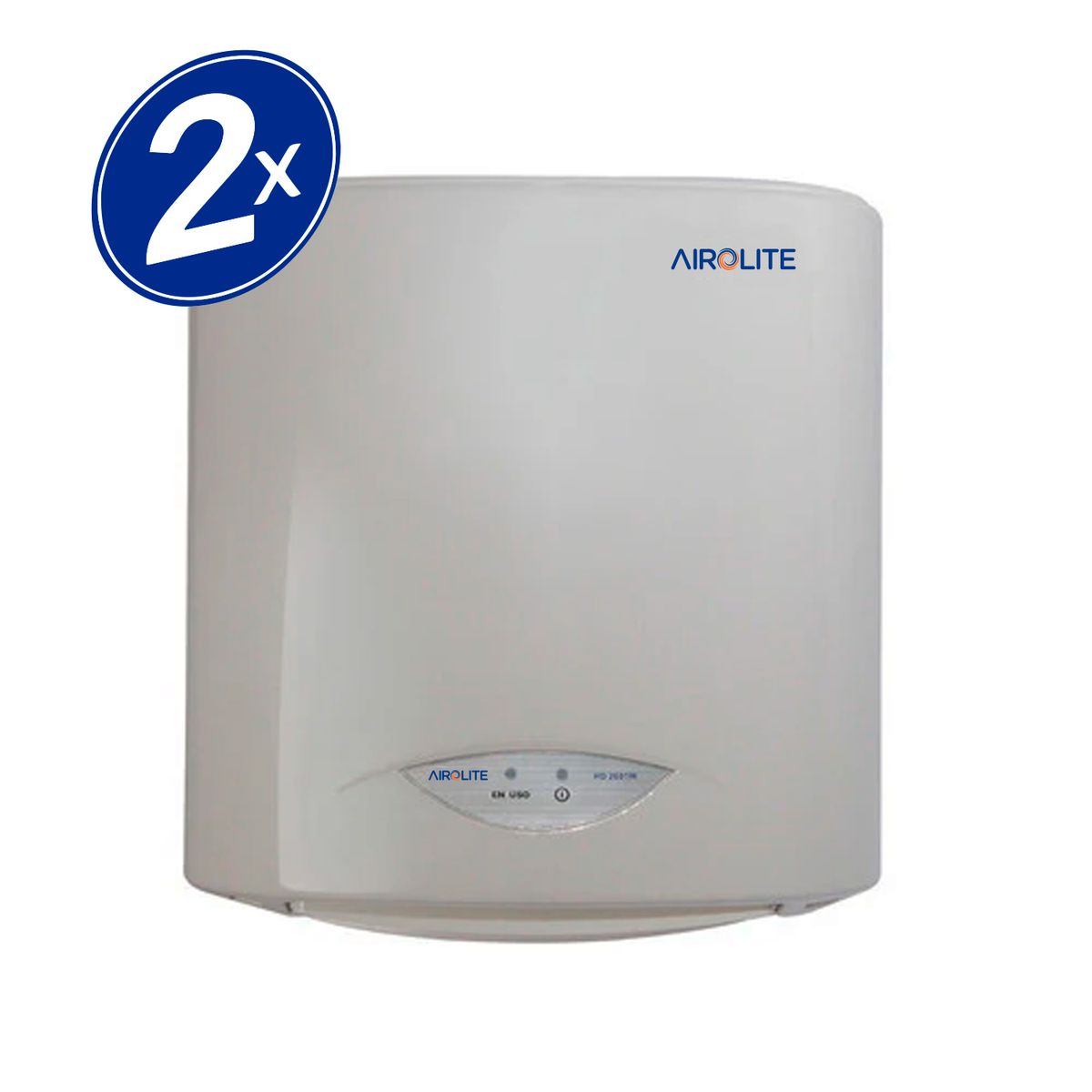 AIROLITE - Pack X2  Secador De Mano Blanco Hd-2001w Airolite