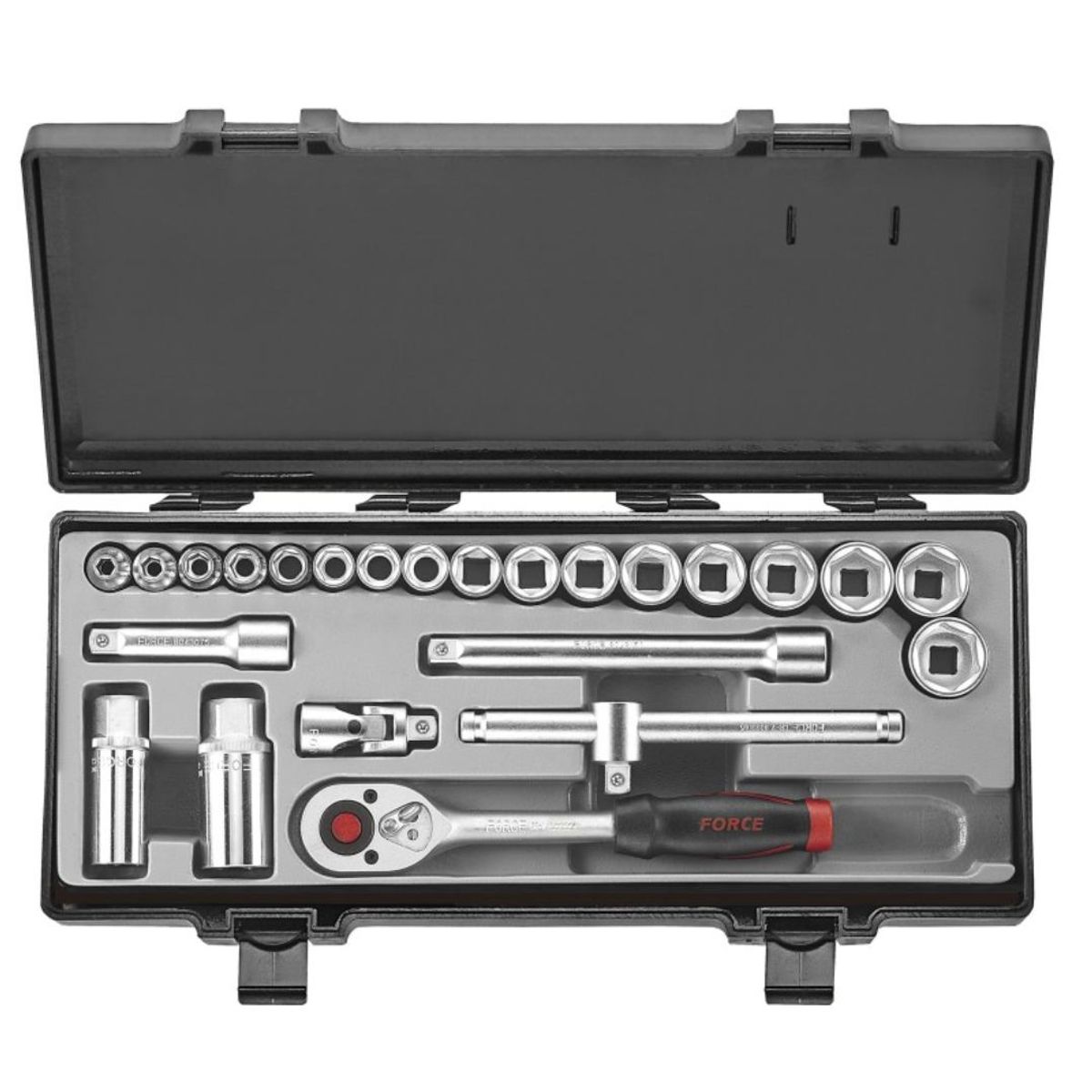 FORCE - Juego Dados Hexagonales 3/8" de 6 a 22mm 3251-5 Force