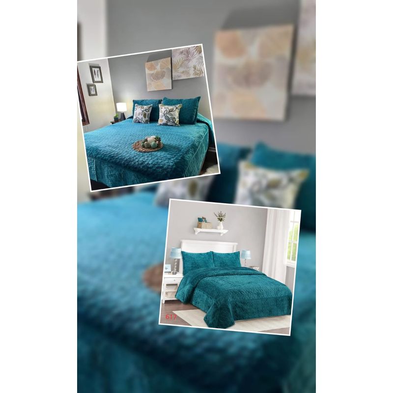 ANGELES DEL HOGAR - Cobertor de Verano con Polar Microplus King Calipso