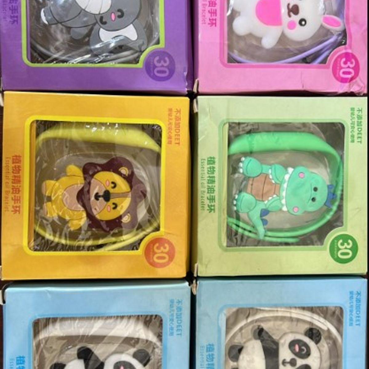 GENERICO - Pack 7 Pulseras Ajustable Anti-mosquito