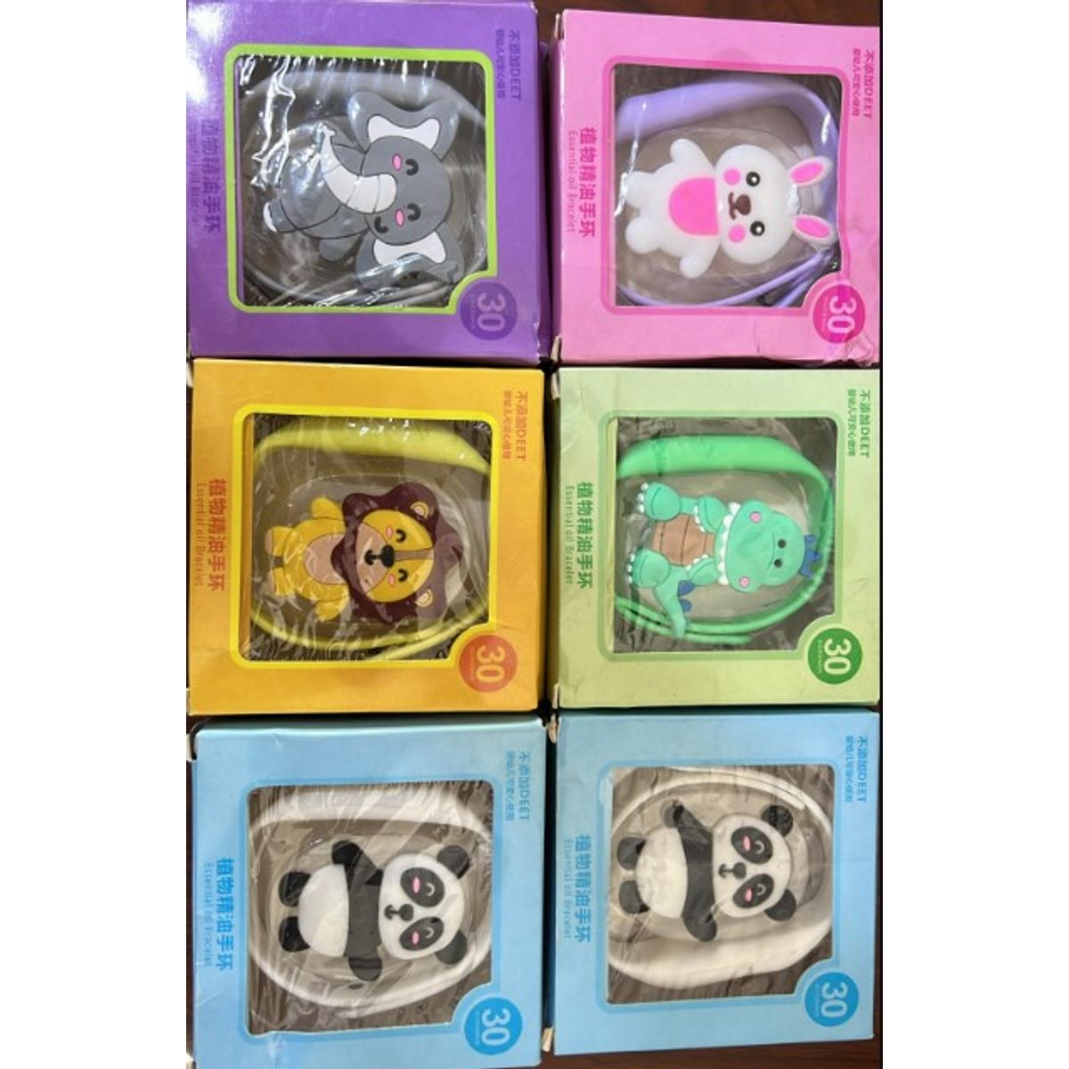 GENERICO - Pack 7 Pulseras Ajustable Anti-mosquito