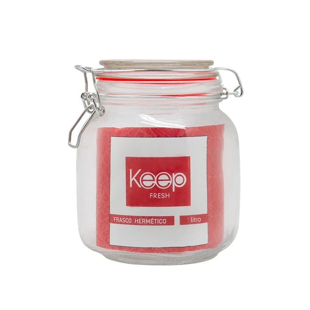 GENERICO - Frasco Hermetico 1000Ml Keep Rojo