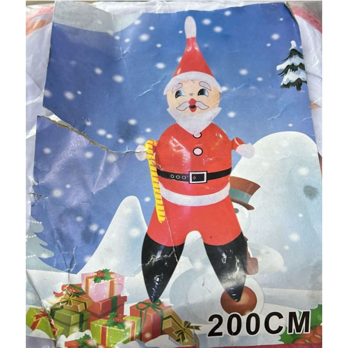 GENERICO - Viejito Pascuero Inflable 200Cm Rojo