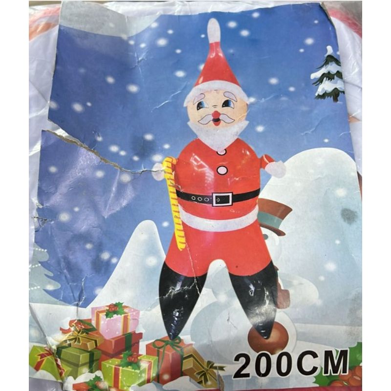 GENERICO - Viejito Pascuero Inflable 200Cm Rojo