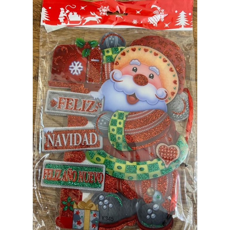 GENERICO - Decoracion Colgante Navidad Con Lunes Led 24x18Cm