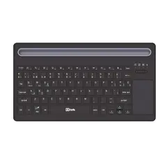 UTEK - Teclado Inalámbrico con Touchpad Bluetooth 5.0 y 2,4Ghz Recargable