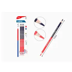 GENERICO - Lápiz Grafito HB Rayas Naranja con Negro 4pcs