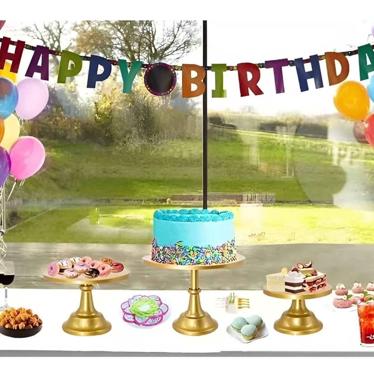 Pasteleria - Set 3 Porta Cupcake Base Para Tortas Porta Tortas Exhibicion