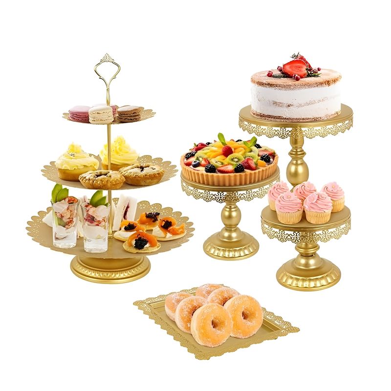 Pasteleria - Set 7 Base Torta Porta Cupcakes Bases Para Tortas Exhibicion