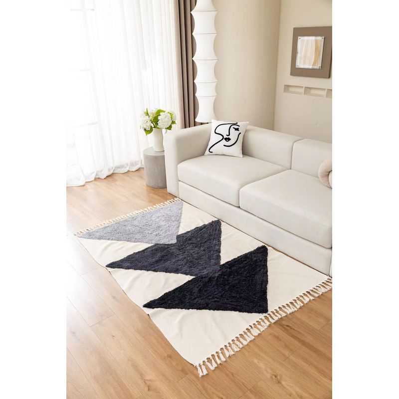 ANGELES DEL HOGAR - Alfombras De Lino 140cm x 180cm