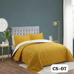 ANGELES DEL HOGAR - Cobertor Quilt De Verano Plaza y Media 15 Amarillo