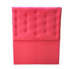 GENERICO - Respaldo 1 Plaza Rojo Felpa Botón a piso Muebles Rimar