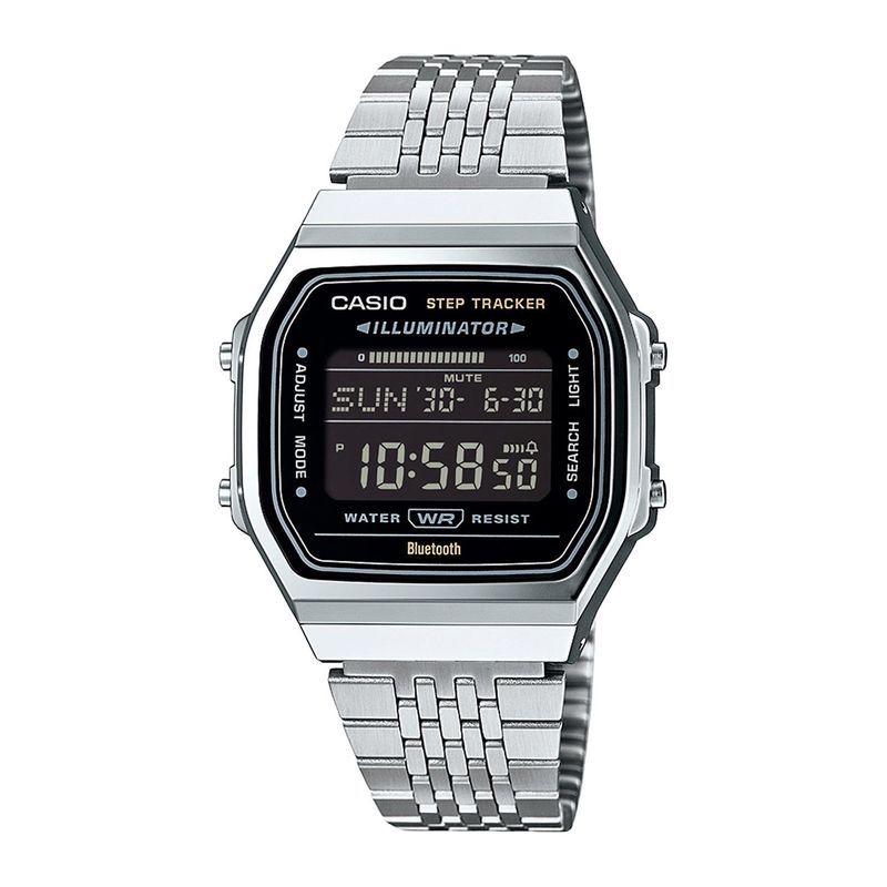 CASIO - Reloj CASIO ABL-100WE-1BDF Resina/Cromado Juvenil Plateado