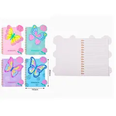 GENERICO - Cuaderno de Líneas Mariposa Colorida