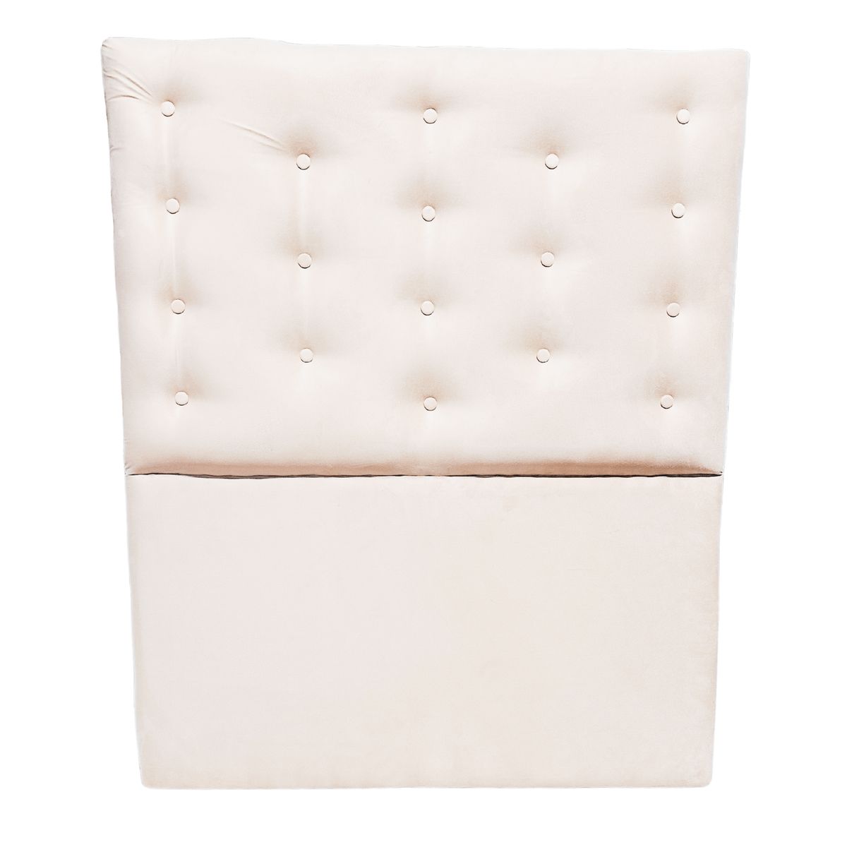 GENERICO - Respaldo 1 Plaza Crudo Felpa Botón a piso Muebles Rimar