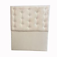 Respaldo 1 Plaza Crudo Felpa Botón a piso Muebles Rimar