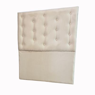 Imagen 2 del producto Respaldo 1 Plaza Crudo Felpa Botón a piso Muebles Rimar