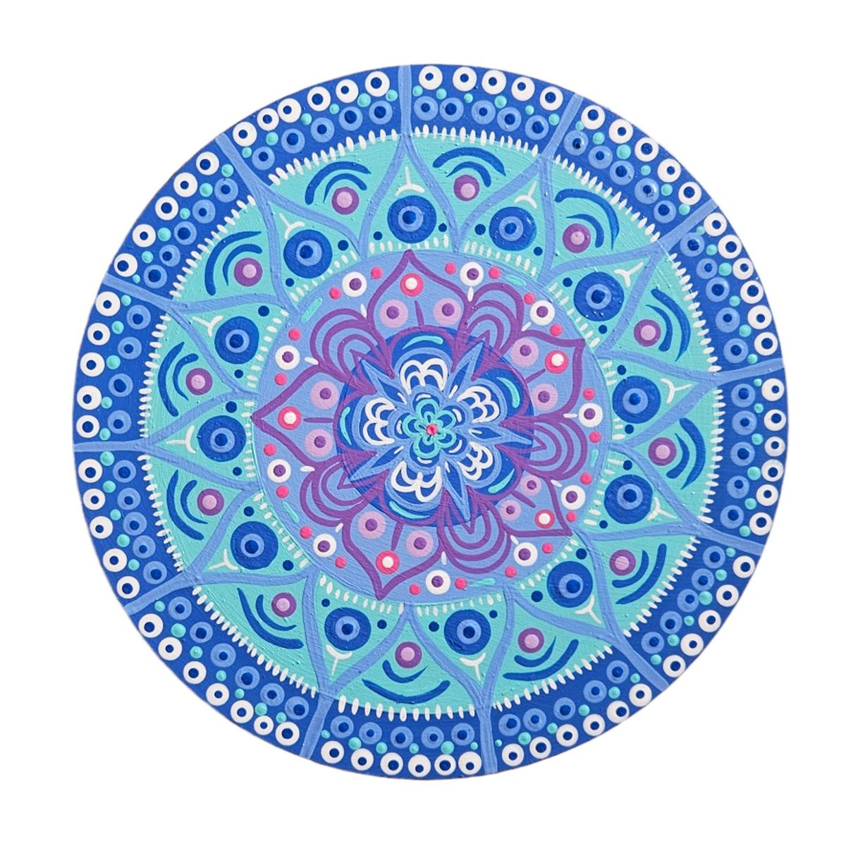 CREA TALLER - Cuadro mandala decorativo de madera