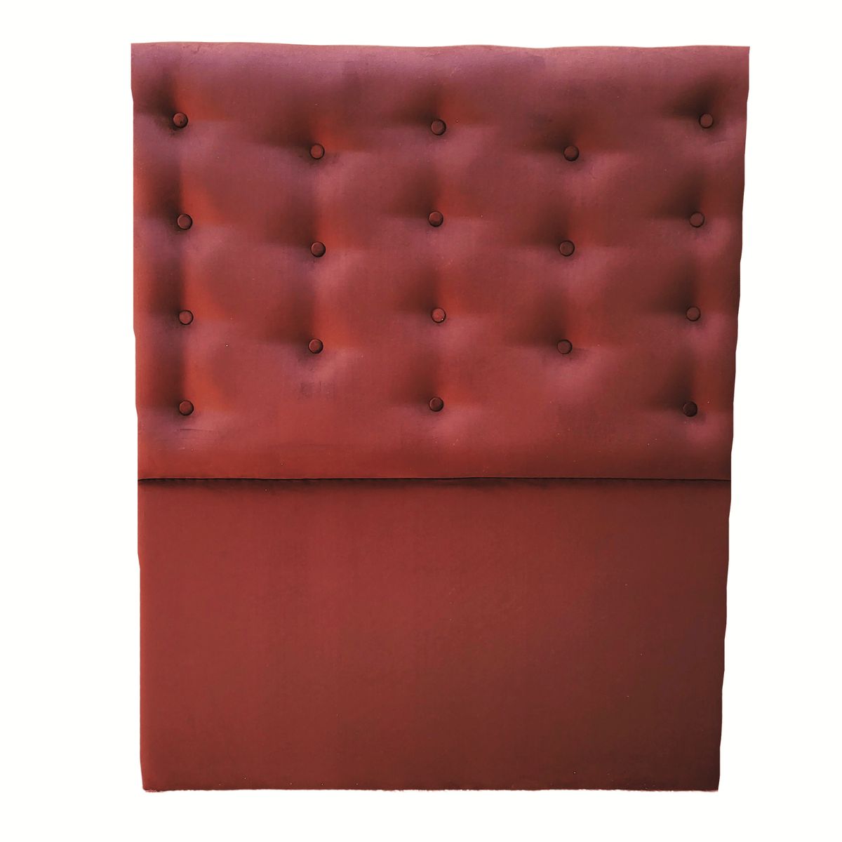 GENERICO - Respaldo 1 1/2 color Ladrillo Felpa Botón a piso Muebles Rimar