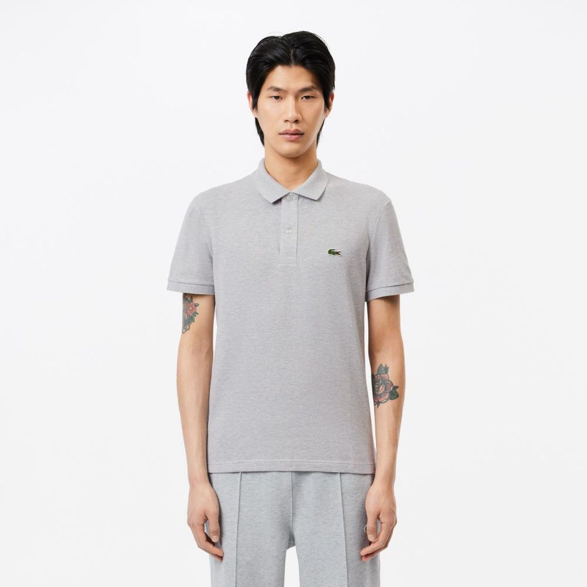 LACOSTE - Polera Polo Algodón Hombre Lacoste PH4012 Gris