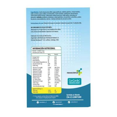 Imagen 2 del producto Omega UP DHA Multivits x30 Nutrigel, New Science