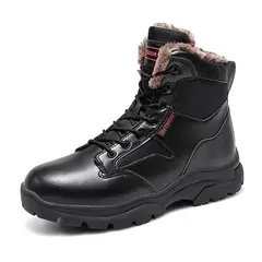 BLWOENS - Zapatillas de trekking de invierno para hombres Zapatos - Negro