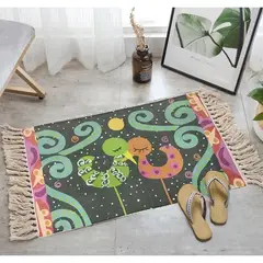 ANGELES DEL HOGAR - Alfombras Pasilleras de Lino 60 cm x 110 cm