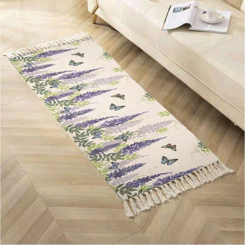 ANGELES DEL HOGAR - Alfombras Pasilleras de Lino 60 cm x 110 cm