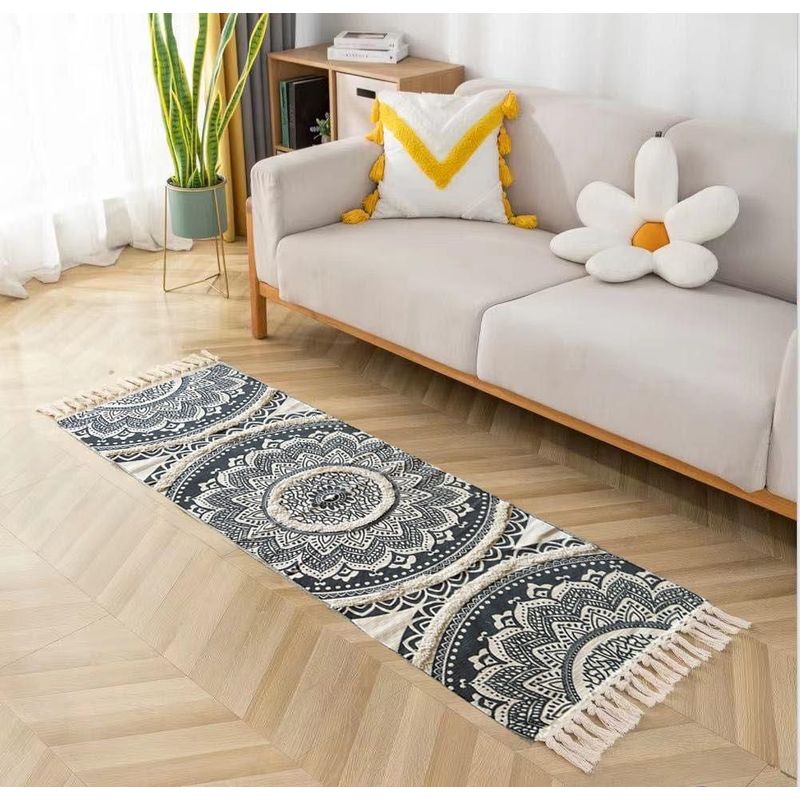 ANGELES DEL HOGAR - Alfombras Pasilleras de Lino 60 cm x 210 cm