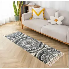 ANGELES DEL HOGAR - Alfombras Pasilleras de Lino 60 cm x 210 cm