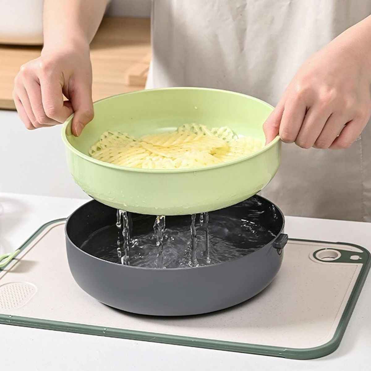 GENERICO - Picadora rebanadora 9 en 1