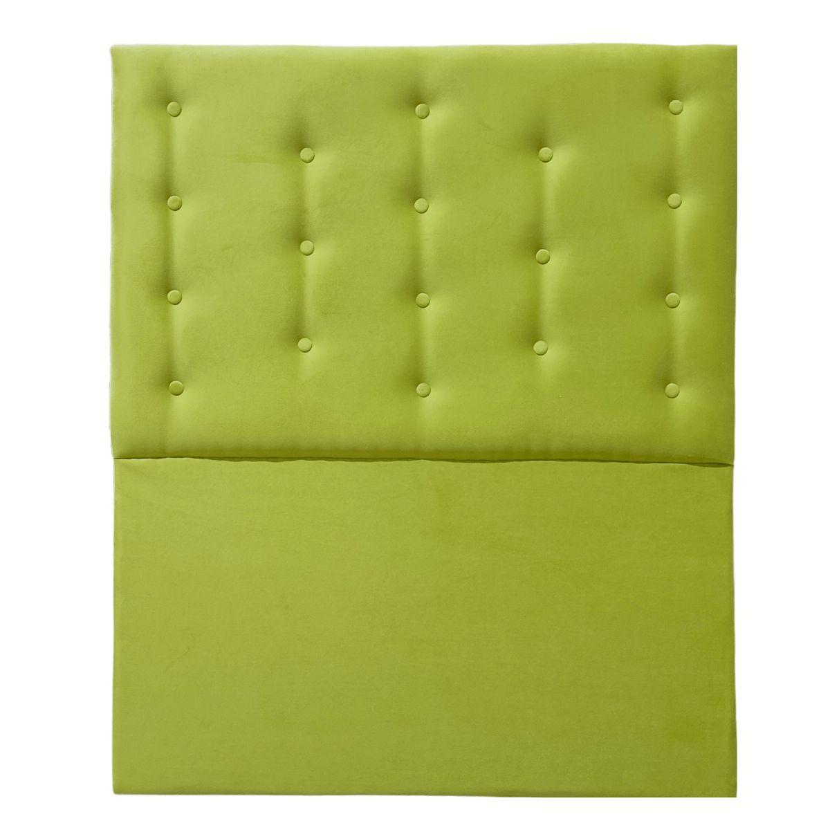 GENERICO - Respaldo 1 1/2 verde Pistacho Felpa Botone a piso Muebles Rimar